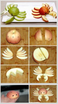 how to cut an apple with wings