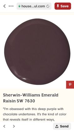 a brown plate with the words sheryln - williams emerald on it's side