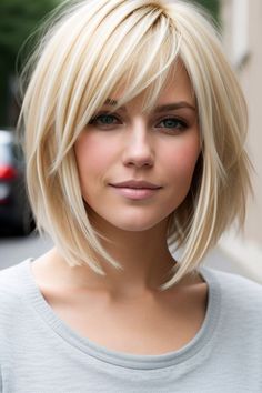 29+ Shag Haircuts Blonde 22 Layered Bob Face Framing, Shaggy Blonde Bob, Thick Hair Layers, Blonde Shag Haircut, Cuts For Medium Hair, Female Hairstyles