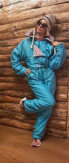 I am selling a company ski/snowboard suit from the renowned Blue Seven brand. Fashionable, stylish and comfortable. Vintage.  Made in ITALY.  Size - L.  Dimensions:  Length from the collar - 155 cm.  Waist width - 46 cm - to be tightened with a string.  Almost every vintage jumpsuit is very rare to see on someone, that's why it is so original 🤩  I also have jumpsuits in a similar color and others.  I invite ;) Retro Ski Suit, Snowboard Suit, Retro Ski, Vintage Jumpsuit, Overall Jumpsuit, Winter Vintage, Womens Sports, Ski Suit, Ski Suits