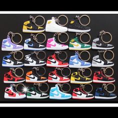 Up For Sale Is 10 Random New Keychains. Details Below. Please Look At All Pictures For Examples And Read Entire Ad Before Buying. Thanks Item: Shoe Keychain Style: Jordan Retro Average Size: 2.25” X 1.25” Quantity: 10 One Sided Each Keychain Is Brand New And Comes In Its Original Packaging. 10 Random Keychains Will Be Shipped When Purchased. Nike Party, Shoe Keychain, Jordan Shoe, 15 Birthday, Jordan Red, 15th Birthday, Retro Sneakers, Jordans For Men, Party Items