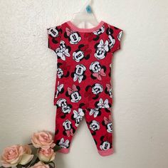 -Disney Minnie Mouse Print Short Sleeve Shirt And Pants Set Infant Size 9m -Nwot -100% Cotton Shirt And Pants Set, Mouse Print, Shirt And Pants, Matching Sets, Printed Shorts, Short Sleeve Shirt, Minnie Mouse, Pants Set, Sleeve Shirt