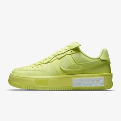 Nike Air Force 1 Fontanka "Lemon Twist" Billie Eilish Women's Sizes New With Box Nike Air Force 1 Fontanka, New Nike Air Force, Nike Snkrs, Look Retro, Nike Green, Latest Sneakers, Nike Shoes Women, Nike Cortez Sneaker, Stylish Sneakers