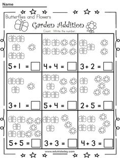 the worksheet for addition and subtractions to help students learn how to use