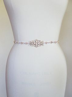 Swarovski crystal skinny bridal belt sash by SabinaKWdesign Silver Fitted Bridal Belt For Formal Occasions, Fitted Rhinestone Belts For Party, Fitted Embroidered Belt Sash For Wedding, Elegant Rhinestone Bridal Belt For Bridesmaids, Silver Fitted Bridal Belt, Fitted Silver Bridal Belt For Bride, Adjustable Bridesmaid Bridal Belt With Sashes, Adjustable Bridal Belt With Sashes For Bridesmaid, Elegant Fitted Bridal Belt For Bridesmaid