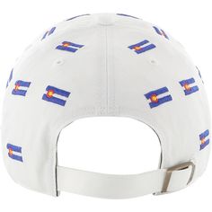 Designed by '47, this Confetti Clean Up hat is ready to help you cheer on your Denver Broncos. An adjustable closure and relaxed construction pair for a comfortable fit and feel. A classic Denver Broncos logo pairs with allover embroidery true to the team's connection to the city.Designed by '47, this Confetti Clean Up hat is ready to help you cheer on your Denver Broncos. An adjustable closure and relaxed construction pair for a comfortable fit and feel. A classic Denver Broncos logo pairs with White Sports Fan Cap, White Sports Fan Hat, One Size Fits Most, White Sports Fan Hat One Size Fits Most, White Flat Brim Hat For Fan Gear, Collegiate White Hat With Flat Brim, White Collegiate Hat With Flat Brim, White Sporty Hat With Curved Brim For Fan Gear, White Collegiate Flat Brim Hat, White Visor Hat For Game Day