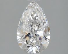 a pear shaped diamond on a white background