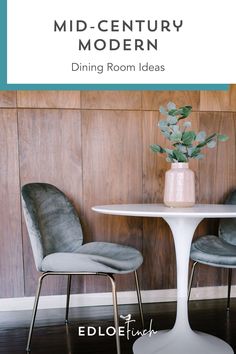 the mid century modern dining room ideas are great for small spaces and can be used as an office