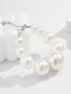 Sku CY-!142581 Material Imitation Pearls Feature Beaded Occasion Evening , Banquet , Casual Type Bracelet Accessories Color WHITE Size One_size Please consult the size chart we provide for this item's measurements to help you decide which size to buy.Please note: There may be 1-3cm differ due to manual measurement. CMINCH Perimeter One_size 41-50 Pearls Bracelet, Bracelet Accessories, Red Wigs, Short Bob Wigs, Green Gifts, Bob Wigs, Accessories Bracelets, Pearl Bracelet, Gold Color