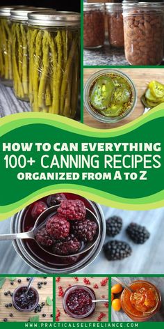 how to can everything 100 + canning recipes organized from a to z