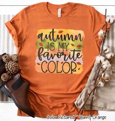 Autumn is My Favorite Color Fall Tee #ThanksgivingShirt #PumpkinShirt #FallSweatshirt #WomensFallShirt #KidsFallShirt #CuteFallShirt #FamilyMatchingTee #ThanksgivingFamily #FallTees #AutumnShirt #PumpkinSweatshirt #ThankfulBlessedTee #GiveThanksShirt Grateful Shirt, Friends Thanksgiving, Thankful Shirt, Fall Shirts Women, Handmade Holiday Gifts, Thanksgiving Family, Pumpkin Sweatshirts, Fall Tee, Matching Tees