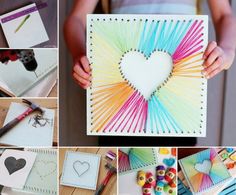 someone is holding up a card that has been made with colored pencils and the text, how to make diy share pattern, changing colors whenever you like andy's detailed instructions can be found at