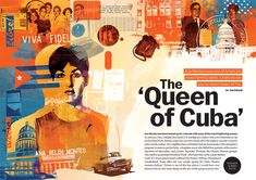 the queen of cuba's poster is featured in this article about her life and career