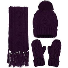 3 In 1 Women Soft Warm Thick Cable Knitted Hat Scarf & Gloves Winter Set Hand Wash Only Material: Winter Set Includes A Fashionable, Matching Knit Hat, Scarf, & Gloves That Is Great For Guarding Against The Harsh Cold Seasons.The Winter Beanie, Scarf And Mitten Set Made Of Acrylic And Cotton Blend, What's Incredibly Soft, Comfortable And Non-Irritating Fabrics To Give You The Good Feel Size: One Size Fits Most. This Scarf Set Can Be Stretched And Suitable For Most Women Design: Multi-Function 3 In 1 Set,You Can Use It Separate Or Together As You Will.With Our Slouchy Beanie Knit Hat Scarf And Gloves Set, You Will Be Warm, Cozy And Stylish Occasion: The Winter Set Are Great For Outdoor Activi Beanie Scarf, Trim Scarf, Cable Knit Hat, Knitted Cape, Cashmere Gloves, Winter Set, Hat Scarf, Winter Beanie, Scarf Design