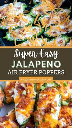 an image of jalapeno air fryer poppers with cheese on top