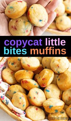 Who loves delicious muffins? This Little Bites Muffin Recipe is the perfect way to have a great school snack or a simple recipe! Homemade School Snack Ideas, Healthy Snack Muffins, My Mini Recipes, Mini Muffins For Brunch, Easy Homemade School Snacks, Little Muffins Recipes, Kids Muffins School Lunch, Mini Birthday Muffins, Easy Breakfast Muffins For Kids