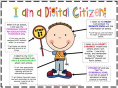 a poster describing the benefits of digital citizen