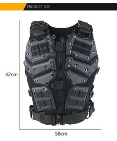 the vest is designed to look like an armored body armor