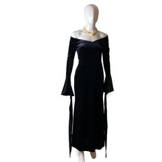 Brand: Boutique Condition: Nwot Color: Black Tag Size: Small Actual Fit: Small Material: Velvet Damages/Flaws: None Eclectic Fashion, Bell Sleeve Dress, Bell Sleeve, Black Velvet, Sleeve Dress, Bell Sleeves, Dresses With Sleeves, Velvet, Boutique