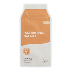 ESW Pumpkin Spice Calming Korean Beauty Sheet Mask by World Market Halloween Skincare, Milk Mask, Boo Baskets, Pumpkin Mask, Boo Basket, Sheet Masks, Plant Based Milk, Skin Care Mask, Facial Mask