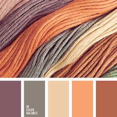 the color scheme for an orange and grey palette