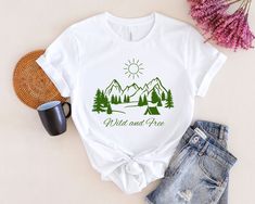 -----Our Product----- Embrace the beauty of the great outdoors with our exclusive nature-themed t-shirts, perfect for adventurers and nature lovers alike.  Each design is inspired by the beauty of nature, weekend trips to the mountains, and awe inspiring landscapes.  Whether you're hiking, camping, or simply enjoying a day in the sun, our outdoor apparel is designed to keep you comfortable and connected to nature.  Explore our collection of wildlife themed t-shirts, mountain landscape shirts, an White T-shirt For Summer Outdoor Activities, Outdoor Summer T-shirt With Screen Print, Summer Outdoor Screen Print T-shirt, White Summer T-shirt For Adventure, Screen Print T-shirt For Summer Outdoor, Summer Hiking T-shirt With Screen Print, Summer Outdoor Shirt With Screen Print, Summer Shirt With Screen Print For Outdoor Activities, White Shirt For Summer Outdoor Activities