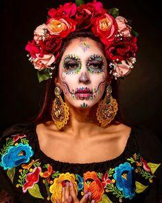 Dia De Los Muertos Crafts Ideas, Horror Movie Characters, Halloween Makeup Looks