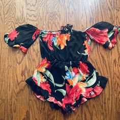 Size Small Fashion Nova One Piece It Is See Through Nwt Open To Offers Chic Black Printed Jumpsuits And Rompers, Casual Black Floral Jumpsuits And Rompers, Spring Night Out Printed Jumpsuits And Rompers, Black Jumpsuits And Rompers For Day Out In Spring, Black Jumpsuits And Rompers For Spring Day Out, Black Printed Jumpsuits And Rompers For Beach, Black Printed Jumpsuit For Beach, Black Jumpsuits And Rompers For Spring Beach Outings, Black Floral Print Jumpsuits And Rompers For Vacation