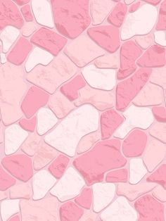 a pink and white tile wallpaper with lots of small hearts on the top right side