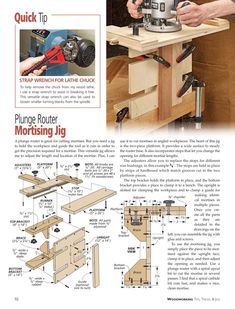 an instruction manual on how to use a router for woodworking and other projects