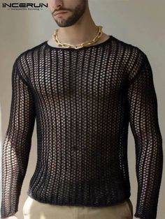 SPECIFICATIONSColor: Black,WhiteSize: S,M,L,XL,2XL,3XL,4XL,5XL,Plus SizeType: Men Mesh Transparent T ShirtStyle: Camiseta MasculinaWholesale,Dropshipping: WelcomeOccasion: Daily,PartyFabric Material: 100%PolyesterSleeve Length(cm): FullSleeve Style: RegularBrand Name: INCERUNStyle: CasualMaterial: POLYESTERPlace Of Origin: China (mainland)Applicable Season: Spring and SummerTops Type: TEESOrigin: Mainland ChinaGender: MENCollar: O-NeckPattern Type: SolidItem Type: topsFabric Type: BroadclothHooded: NoApplicable Scene: CasualCN: GuangdongChoice: yessemi_Choice: yes Shirt Transparent, Clubwear Tops, Clothing Streetwear, Mesh T Shirt, Mesh Long Sleeve, Knitted Tshirt, Black & White, Home Fashion, Men Clothing