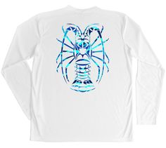 Men's Long Sleeve UV Water Camouflage Thresher Shark Swim Shirt White Surfing Tops With Upf 50+, White Rash Guard With Upf 50+ For Surfing, White Upf 50+ Surfing Top, Casual White Rash Guard For Swimming, White Rash Guard With Upf 50+ For Sports, White Rash Guard Upf 50+ For Sports, White Moisture-wicking Tops For Swimming, White Rash Guard For Summer Sports, White Rash Guard For Sports In Summer