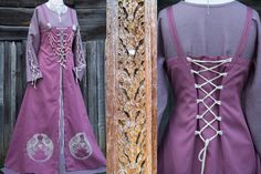 Viking Wedding Dress, Viking Apron, Viking Apron Dress, Odin Raven, Costume Viking, Viking Wedding, Viking Costume, Etsy Wedding Dress, Medieval Clothing