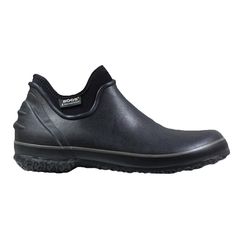 Brand New In Box Men's Waterproof Slip-On Bogs Moisture Wicking Lining To Stay Dry And Comfortable Contoured Fit Built With A Wider Toe Box And Narrower Heel Durafresh Anti-Microbial Odor Protection Insole 4" Height Black Waterproof Slip-on Boots, Black Slip-on Waterproof Boots, Black Slip-on Slip-resistant Boots, Black Insulated Slip-on Boots, Bogs Boots, Black Rain Boots, Urban Farmer, Rain Shoes, Low Boots