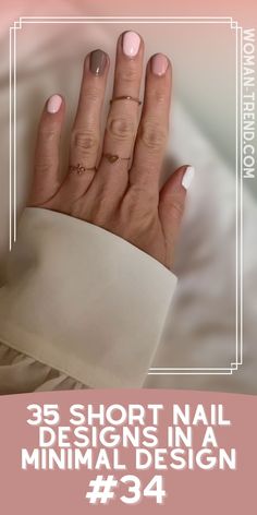 Nail art does not have to be difficult to be attractive. These short nail designs demonstrate that less is more. Nail Designs Minimal, Short Nail Designs Minimal, Minimalist Nail, Minimalist Nail Art, Monochrome Color, Short Nail, Short Nail Designs, Minimalist Nails, Nail Art Ideas