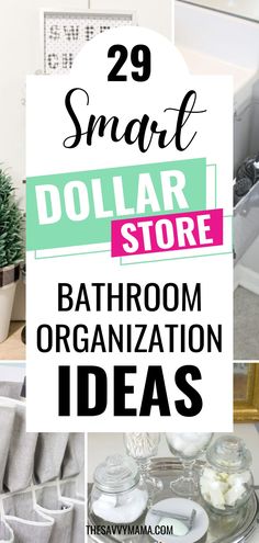 Image highlighting smart and affordable bathroom organization solutions, featuring dollar store items like bins, jars, and hanging organizers for efficient storage. Dollar Tree Ideas, Dollar Store Bathroom Organization, Dollar Store Organization, Bathroom Organization Ideas, Bathroom Organization Hacks, Dollar Store Diy Organization, Bathroom Hacks, White Hand Towels, Dollar Store Hacks