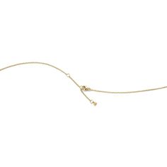 a gold necklace with two charms hanging from it's end, on a white background