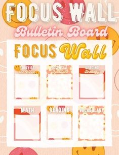 the focus wall bulletin board is shown