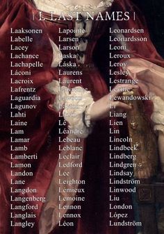 a list of names for the famous characters in shakespeare's play, lady jane