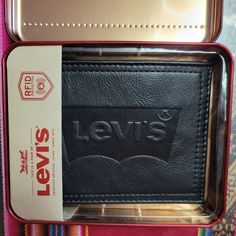 Nwt Levi's Classic Black Men's Rfid Wallet Slim Clear I.D. Window 6 Credit Card Slots Currency Section Rfid Protection Metal Box Mfr Retail $30 Makes A Perfect Gift Thank You For Shopping My Closet, Where You Will Find Modern And Vintage Jewelry, Fine Bags And Wallets, And Other Quality Items At Bargain Prices! Make Me An Offer Today, Reasonable Offers Welcome All Purchases Come With A Free Bundle Your "Likes" And Save With Additional Discounts, And Pay Only Once For Shipping. Casual Black Wallet Perfect For Gifts, Casual Black Wallet With Rfid Blocking, Levis Denim Jacket, Camo Shirts, Levis Jacket, Rfid Wallet, Keychain Wallet, Men's Wallet, Slim Wallet