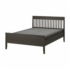 IDANÄS Bed frame - dark brown/Lyngör dark gray - IKEA Idanäs Bed, Mattress Base, Support Beam, Kids Flooring, Adjustable Bed, Organization Furniture, Ikea Family, Beds & Bed Frames, Full Bed