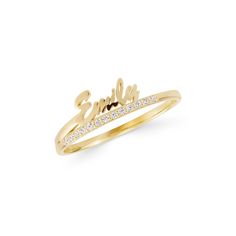 1- DESCRIPTION Dazzle with our personalized 14K solid gold diamond name ring. Customized for women, this handwritten font ring is a unique blend of style and personal touch. Made from real 14K gold, it is the perfect gift for special occasions. Stand out with this personalized beauty that delivers durability and timeless elegance. Personalization has never been this amazing! 2- PRODUCT ∙ FEATURES * Gold material: 14K solid gold * Gold color options: Yellow gold, Rose gold, White gold * Stone: Diamond Diamond Carat: 0.06 ct Diamond Clarity: VS2 Diamond Color: F-G Diamond Cut: Excellent * Ring size options: - 5 USA/Canada - 5 1/4 US/Canada - 5 1/2 US/Canada - 5 3/4 USA/Canada - 6 USA/Canada - 6 1/4 US/Canada - 6 1/2 US/Canada - 6 3/4 USA/Canada - 7 USA/Canada - 7 1/4 US/Canada - 7 1/2 US/Can Personalized Yellow Gold Diamond Birthstone Ring, Personalized Diamond Engraved Ring Fine Jewelry, Personalized Name Ring In Yellow Gold, Personalized 14k Gold Diamond Promise Ring, Personalized Yellow Gold Diamond Promise Ring, Personalized Yellow Gold Rings With Name, Personalized Yellow Gold Name Rings, Custom Yellow Gold Diamond Promise Ring, Personalized Name Yellow Gold Rings