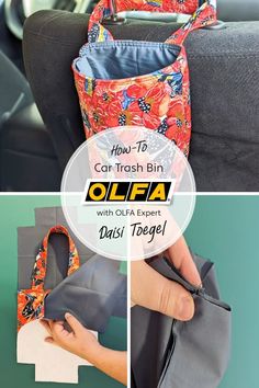 how to car trash bin with olifa expert dash toegel - diy