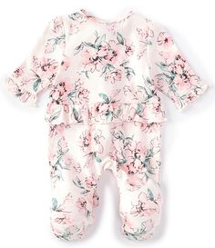 Shop for Little Me Baby Girls Preemie-9 Months Long-Sleeve Dream Floral Footed Coverall Set at Dillard's. Visit Dillard's to find clothing, accessories, shoes, cosmetics & more. The Style of Your Life. Spring Ruffled Onesie For Loungewear, Spring Loungewear Onesie With Ruffles, Long Sleeve Onesie For Bedtime In Spring, Spring Long Sleeve Ruffled Onesie, Spring Long Sleeve Footie For Bedtime, Pink Long Sleeve Footie For Bedtime, Long Sleeve Onesie For Sleepover In Spring, Spring Bedtime Footie, White Long Sleeve Jumpsuits And Rompers For Sleep