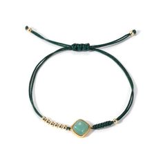 Dainty Beaded String Bracelet Amazonite Adjustable Bracelet String Bracelet, Bead Stringing, Diamond Bracelets, Adjustable Bracelet, Bracelet Designs, Bracelet, Beads