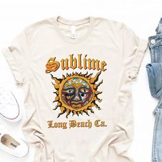 Colors: Natural, Sizes: M Sublime Logo, 40 Oz To Freedom, Sublime T Shirt, Sun T Shirt, Sublime Sun, H M Outfits, Fish Shirt, Sun Logo, Sublime Shirt