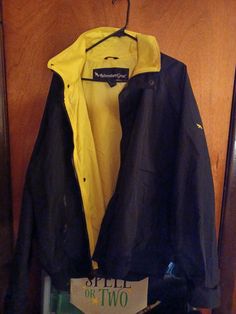 Adventure Gear Membrane Waterproof Light Jacket Black/Yellow. Functional Yellow Outerwear For Hiking, Yellow Outdoor Outerwear With Detachable Hood, Yellow Fleece Long Sleeve Outerwear, Yellow Zip Up Hoodie, Vintage Yellow Long Sleeve Windbreaker, Adventure Gear, Black Zip Ups, Black Denim Jacket, Light Jacket