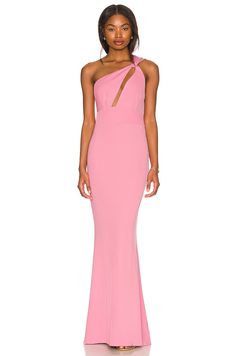 Katie May VESTIDO LARGO EDGY en Bubblegum Pink | REVOLVE Edgy Gown, Badass Girl, Pink Bridesmaids, Edgy Dress, Katie May, Pink Gown, Event Dress, Pink Gowns, Dress Inspo