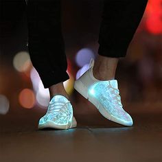 IDEAL GIFT:The unisex fiber optic LED shoes ideal for party/music festival/night club/dance/evening riding/festival etc. Night Club Dance, Light Up Sneakers, Led Shoes, Burning Man Festival, Light Up Shoes, Modest Dresses Casual, Sneakers For Women, Girls Sneakers, Sneakers Men Fashion