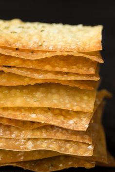 a stack of crackers sitting on top of each other